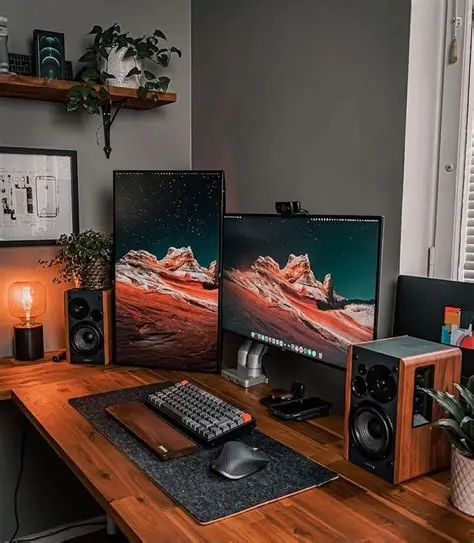Wooden Desk view 3